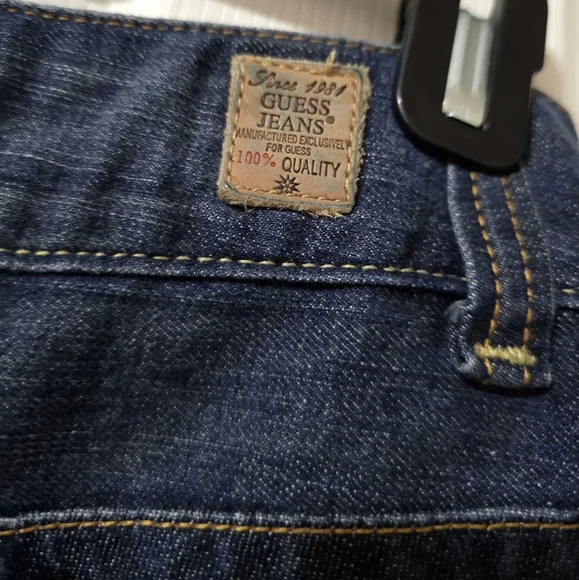 Guess Y2K Low Rise Daredevil Bootcut Jeans, Dark Wash, Size 28/32, EUC! - Picture 9 of 11